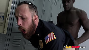 Gay cops get their assholes demolished by horny criminal